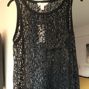 Banana Republic Heritage black party tank